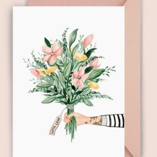 Carte bouquet de fleurs