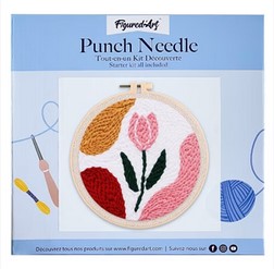 Punch needle tulipe
