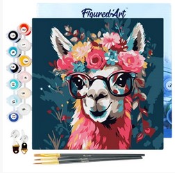 Peinture numéros lama