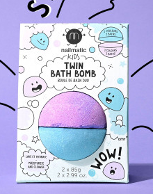 Boule de bain duo: bleu/violet