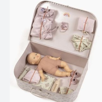 Ma valise d'antan "Kit de naissance" Fleur des champs babies Maé
