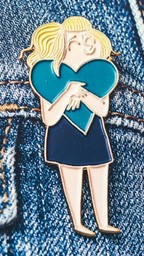 Pin's coeur bleu