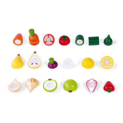 Set de fruits et légumes en bois – Image 2