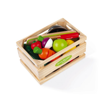 Set de fruits et légumes en bois – Image 3