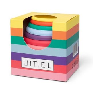 Pots empilables en silicone multicolore