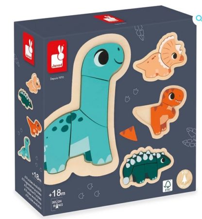 Puzzles évolutifs dino x4