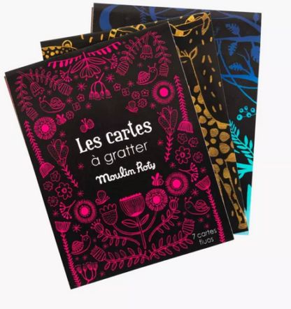 Cartes à gratter fluo