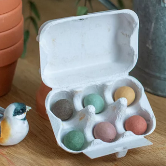 Mini boîte à oeufs 6 bombes à graine