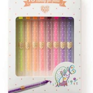 10 Stylos gel candy