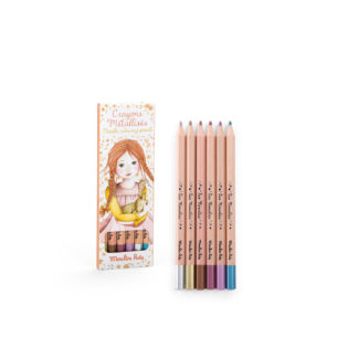 6 crayons métallisés
