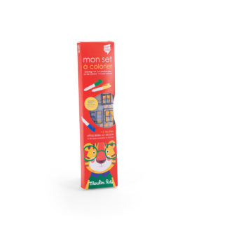 Set à colorier en silicone + 5feutres Les popipops