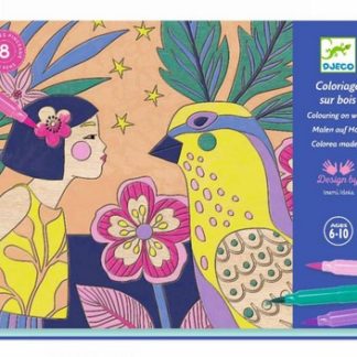 Coloriage sur bois: sweet girls