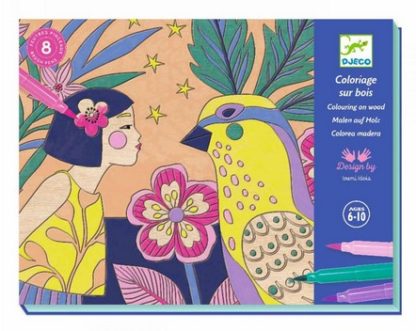 Coloriage sur bois: sweet girls