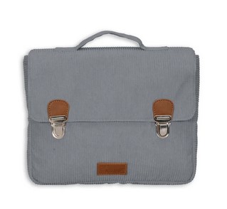 Cartable velours: bleu