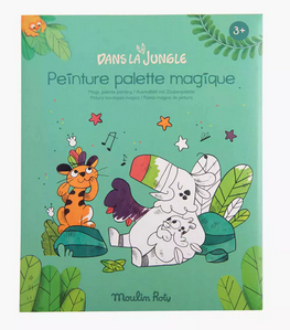 Peinture palette magique dans la jungle