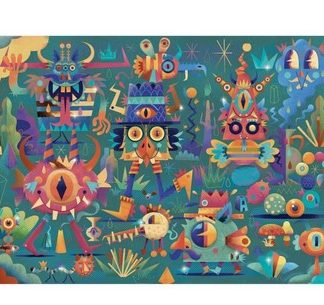 Puzzle La fête des monstres 50pcs