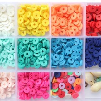 Boîte de 11 couleurs Pop de perles heishi