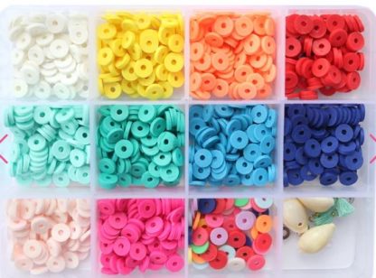 Boîte de 11 couleurs Pop de perles heishi