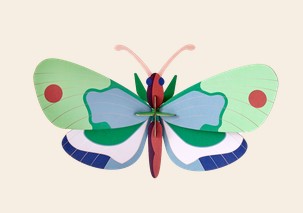 Art mural: Mint Forest Butterfly