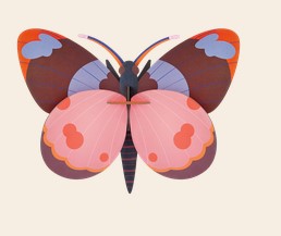 Art mural: Bellissima Butterfly