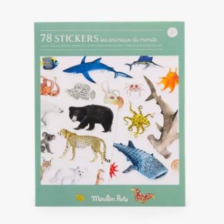 Pochette stickers tout autour du monde