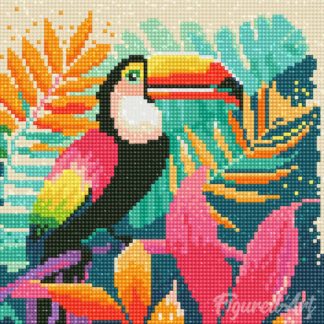 Peinture diamants toucan