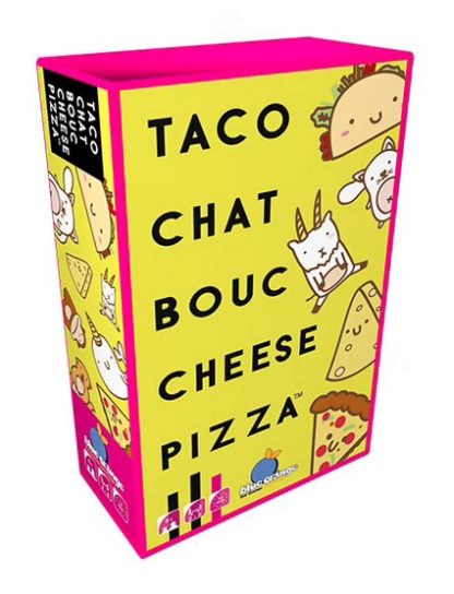 Taco chat bouc cheese pizza
