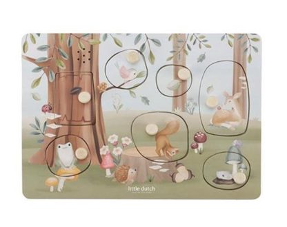 Puzzle sonore en bois forest friends