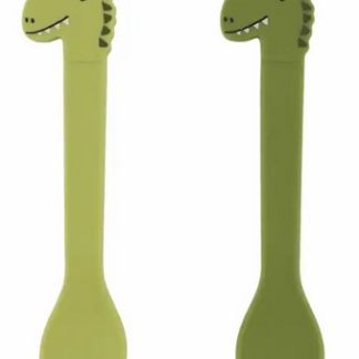 Cuillères silicone Monsieur Dino x2