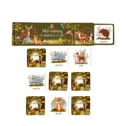 Mémory des animaux de la forêt