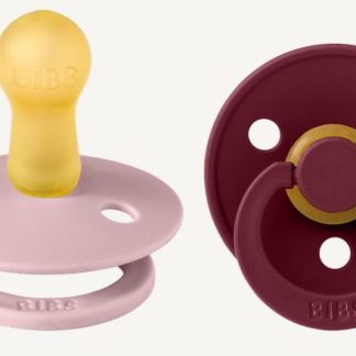 Tétine Bibs colour T1 rose lilas/myrtille