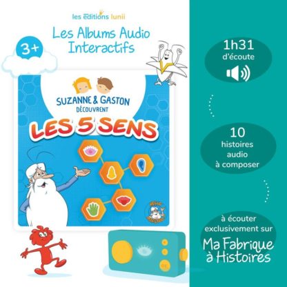 Album audio: Suzanne et Gaston découvrent les 5 sens