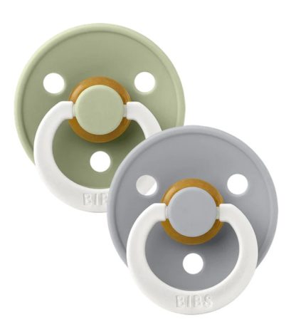 Tétine Bibs colour NIGHT T1 vert sauge/gris nuage