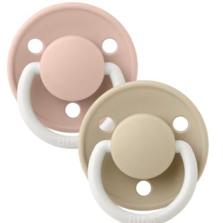 Tétine Bibs lux NIGHT rose poudré/vanille