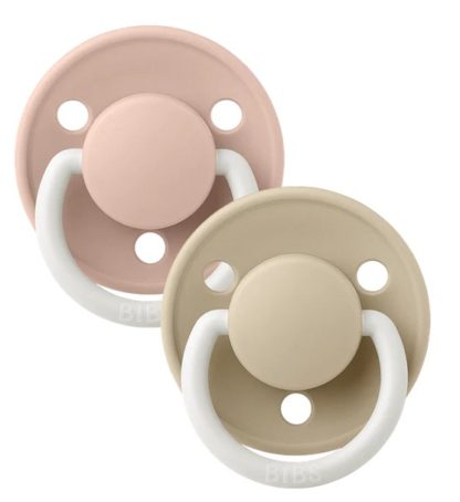 Tétine Bibs lux NIGHT rose poudré/vanille