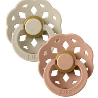 Tétine Bibs bohème T2 vanille/pêche