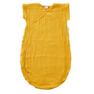 Gigoteuse été kimono moutarde 0-6m