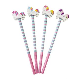 Crayon gomme licorne