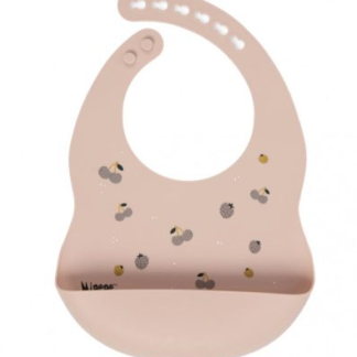 Bavoir silicone fruits, bleu