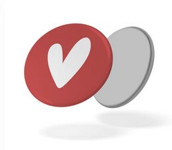 Magnet Coeur rouge