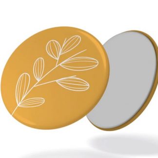 Magnet Fleur fond jaune
