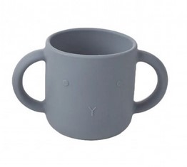 Gobelet silicone lapin: Bleu