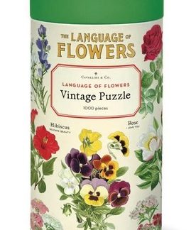 Puzzle cavallini language des fleurs 1000pcs