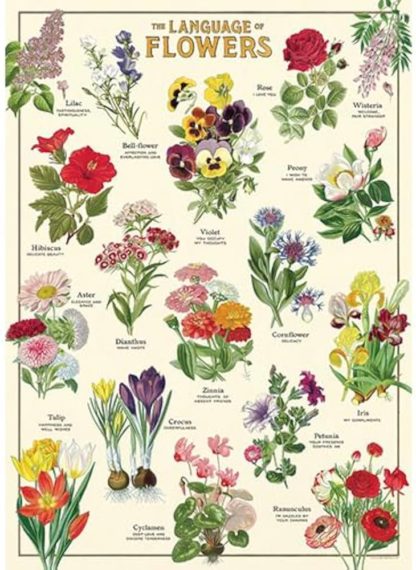 Puzzle cavallini language des fleurs 1000pcs – Image 2