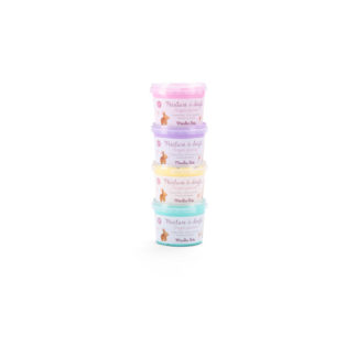 4 Pots de peinture à doigts pastel