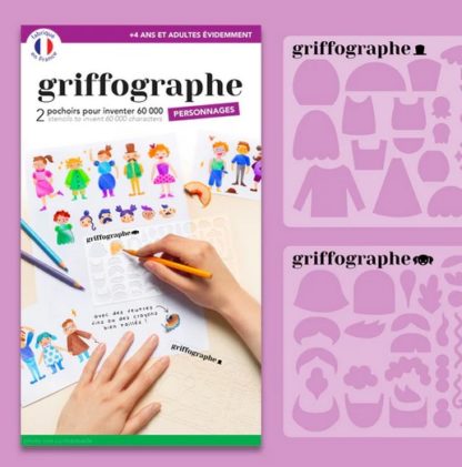 Griffographe pochoirs personnages