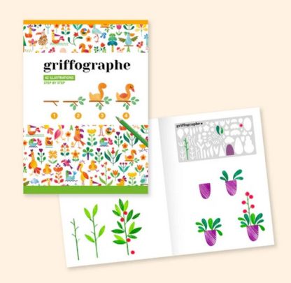 Griffographe livret fleurs et oiseaux