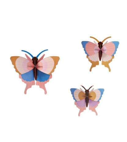 Art mural: Gold rim butterflies x3