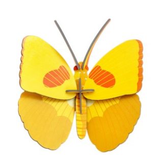 Art mural: Yellow butterfly