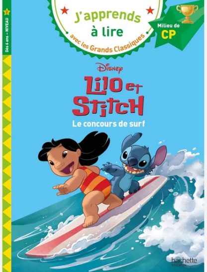 J'apprends à lire Disney: Lilo et Stitch le concours de surf
